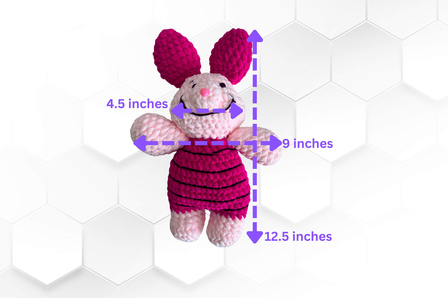 Handmade Pink Bunny Plush Toy