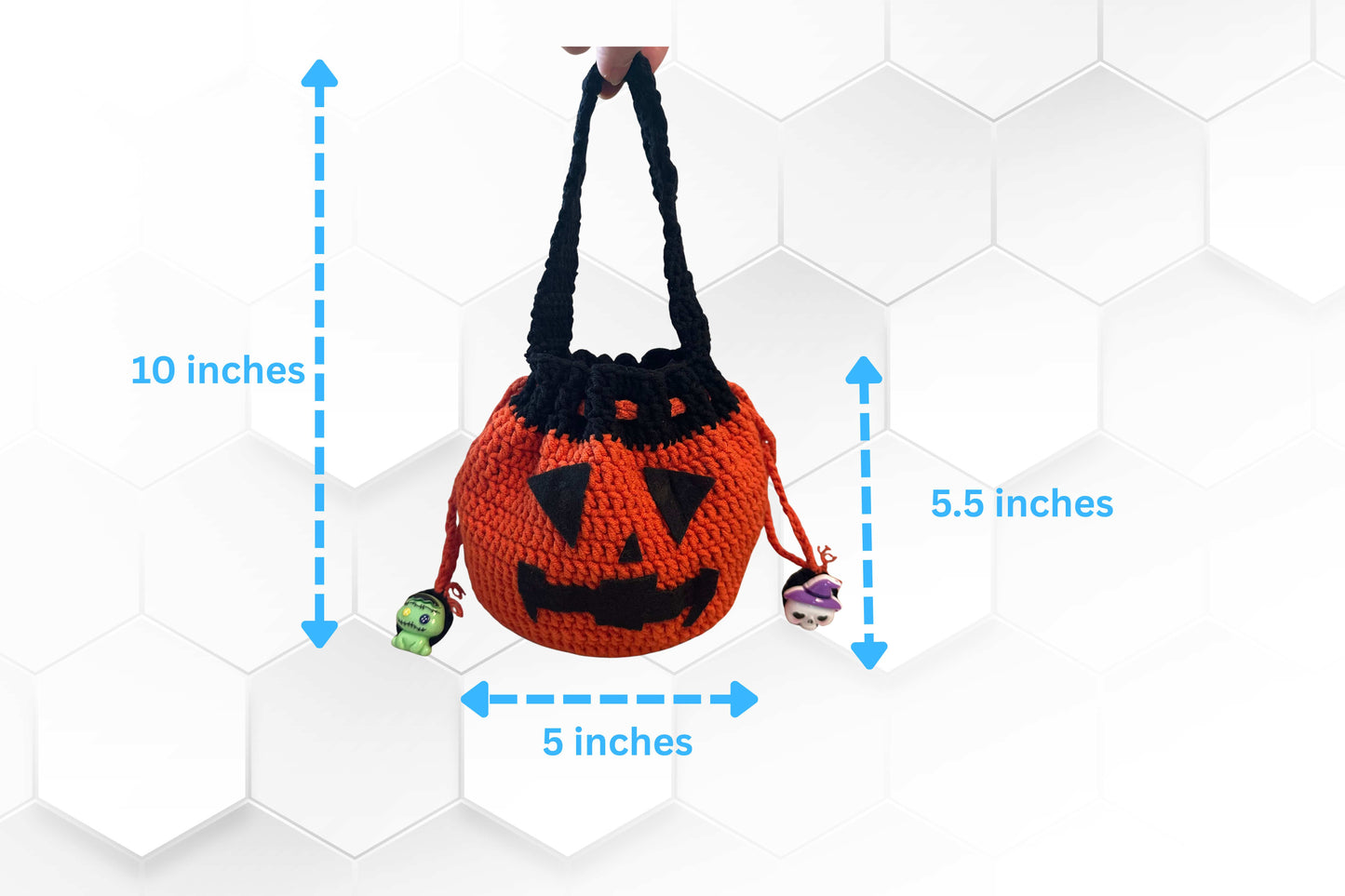 Handmade Crochet Pumpkin Bag