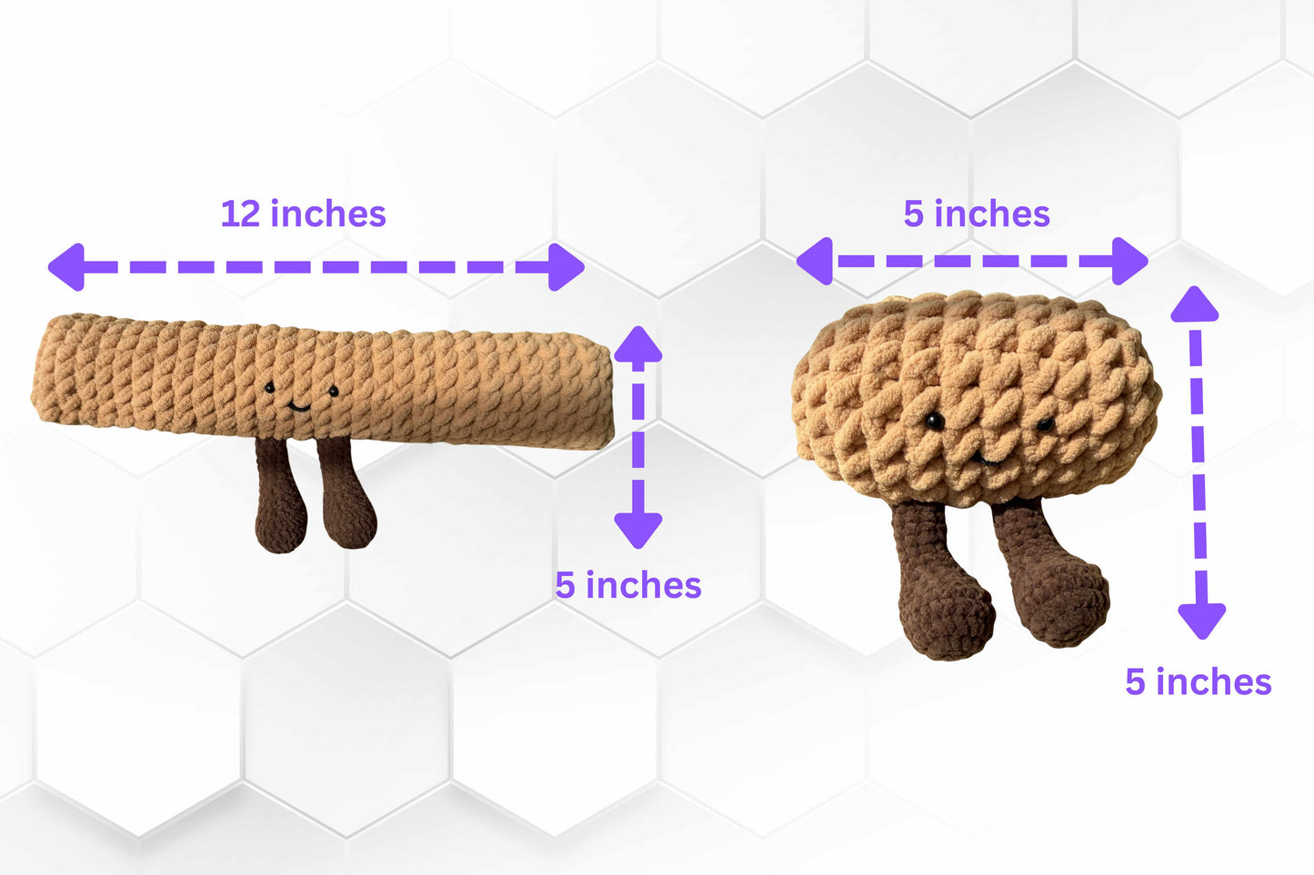 Crochet Keyboard Wrist Rest & Mini Plush Phone Stand Desk Set