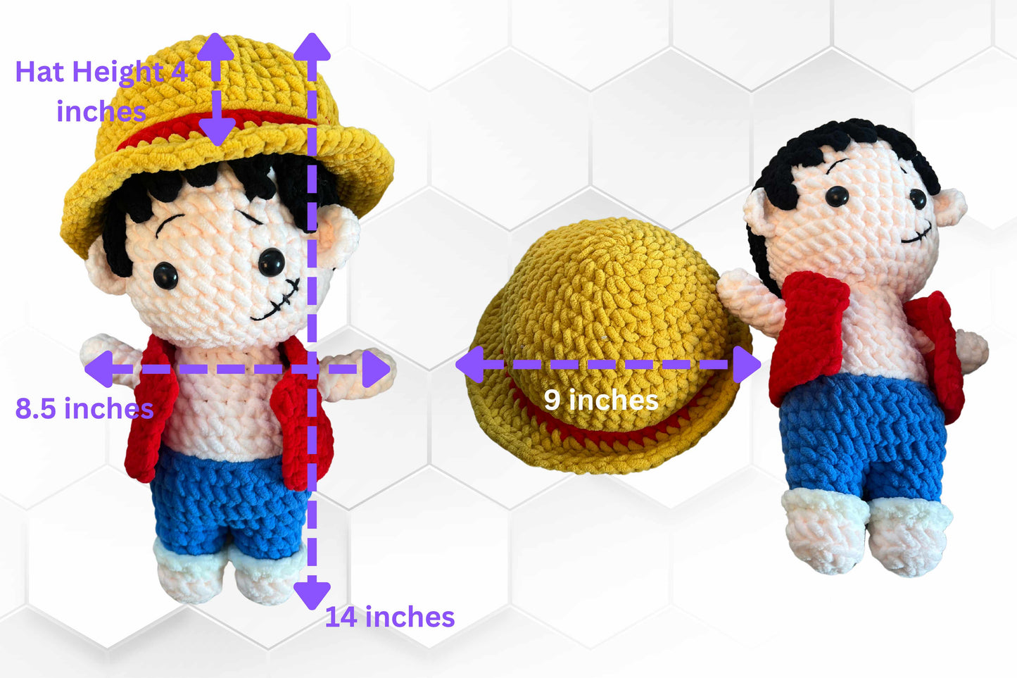 Crochet Luffy Plush Toy
