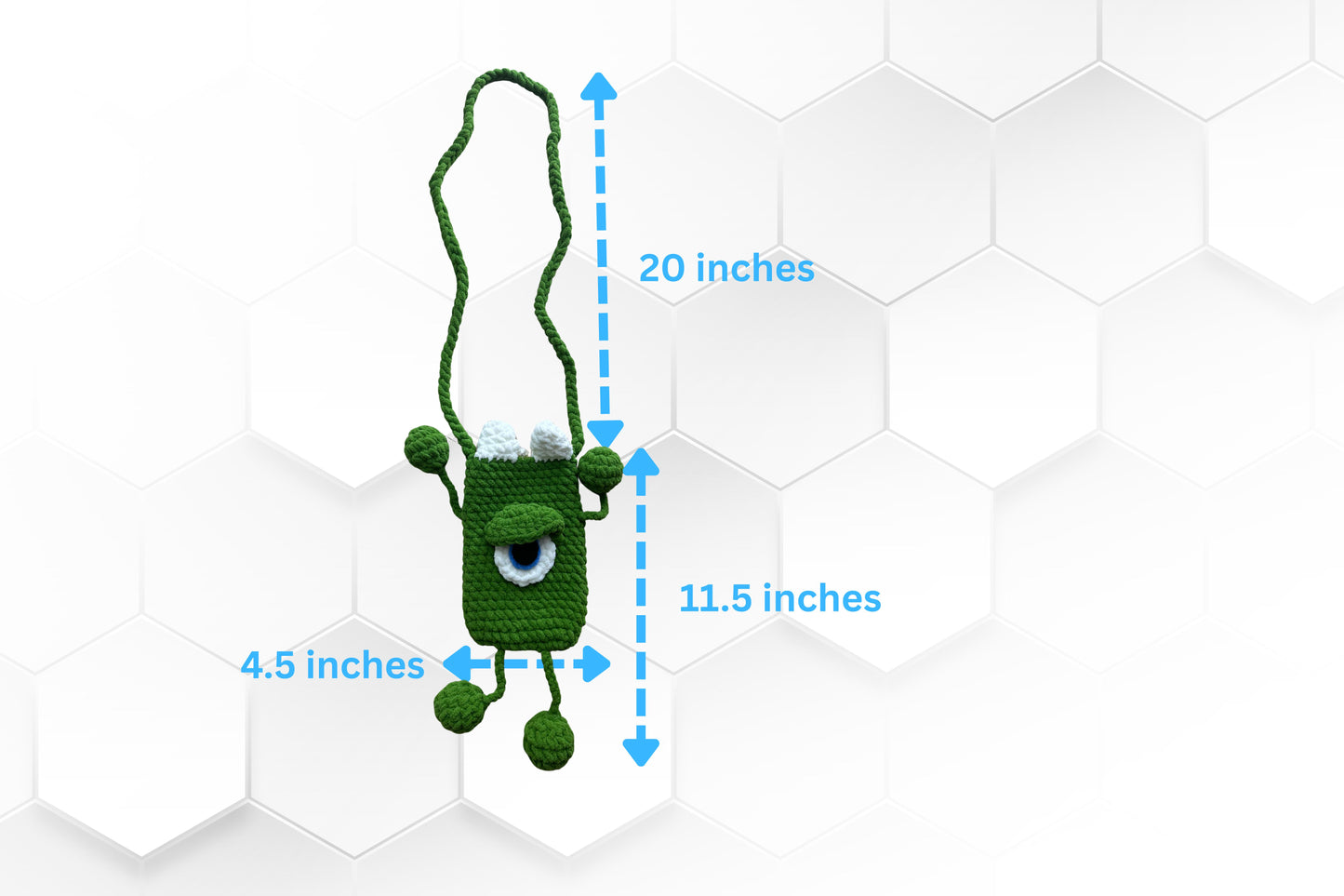 Crochet Monster Crossbody Phone Bag