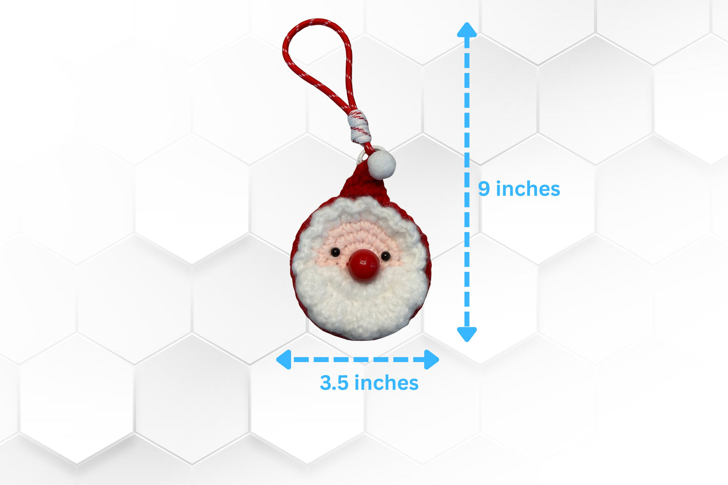 Crochet Santa Pouch Christmas Ornament AirPod Case