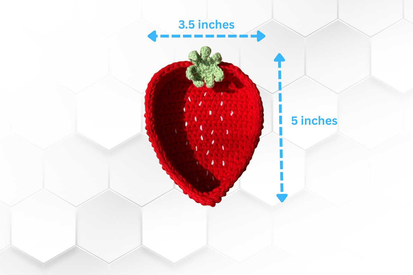 Handmade Crochet Strawberry Basket