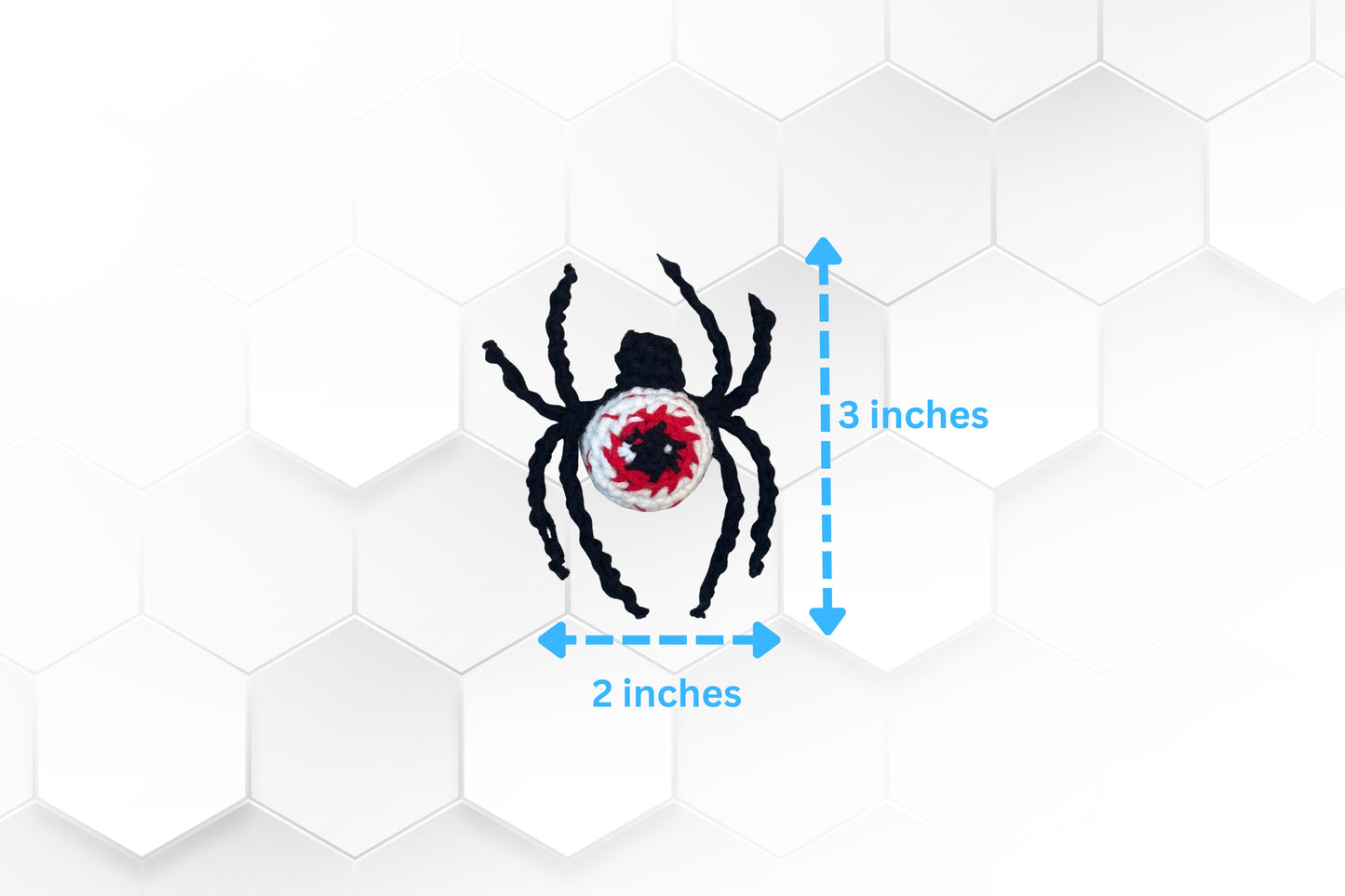 Crochet Eyeball Spider Plush Halloween Amigurumi Decor