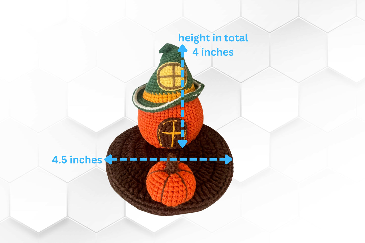 Crochet Pumpkin House Phone Holder