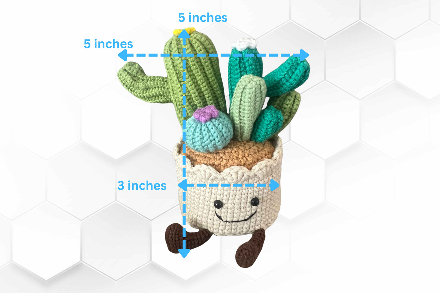 Crochet Cactus Plush – Amigurumi Plant Decor