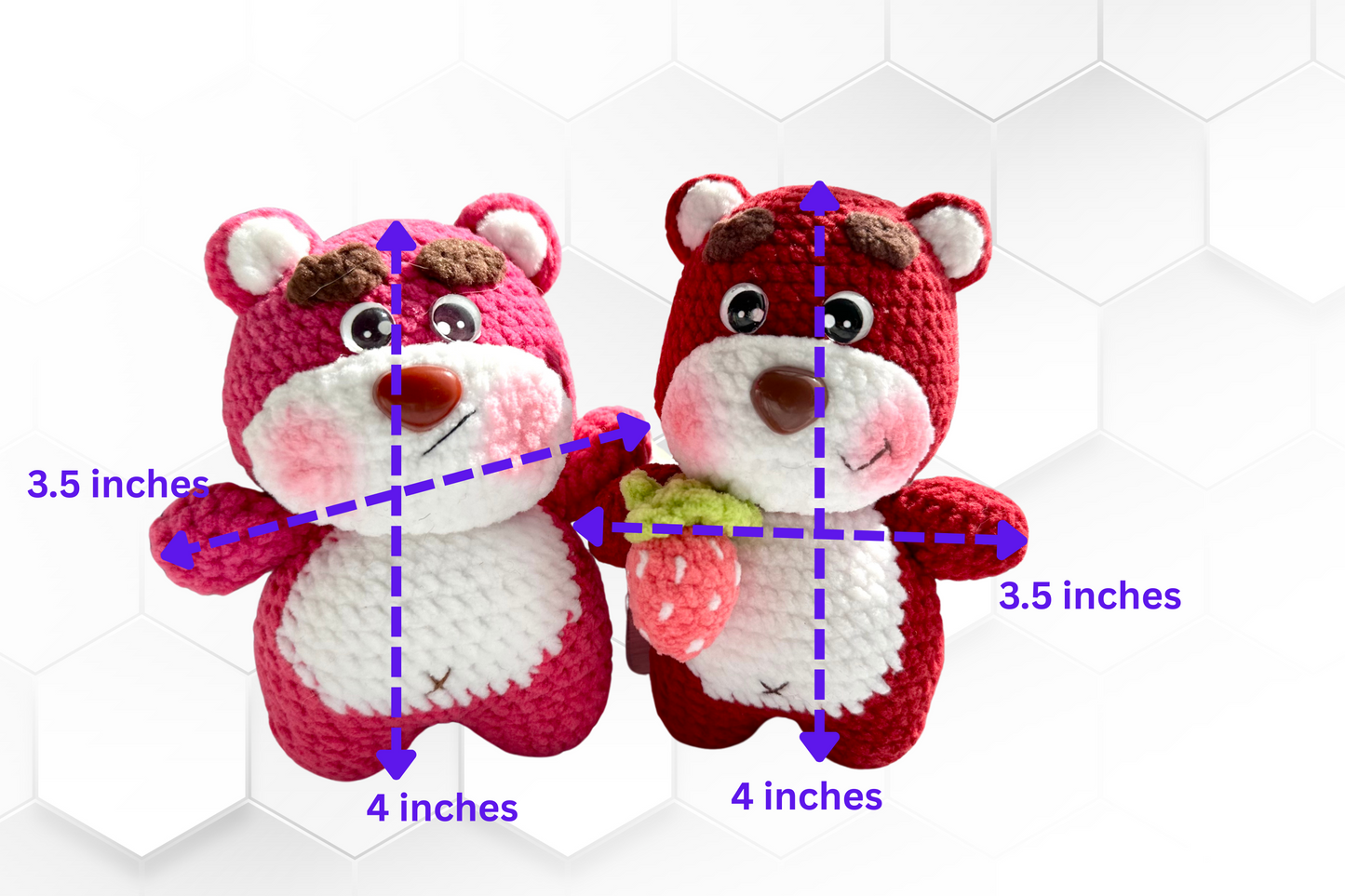 Crochet Pink Bear Lotso Plush