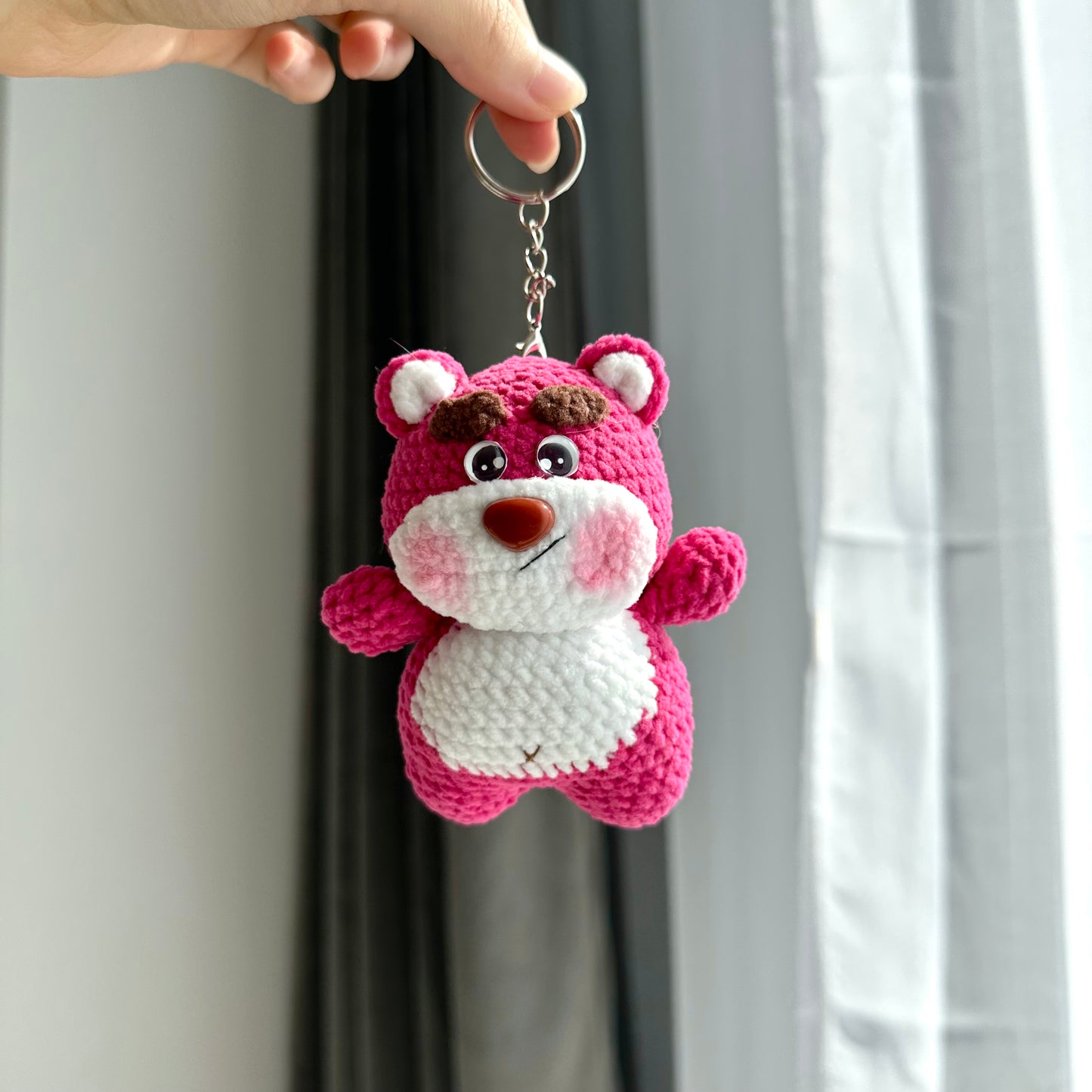 Crochet Pink Bear Lotso Plush