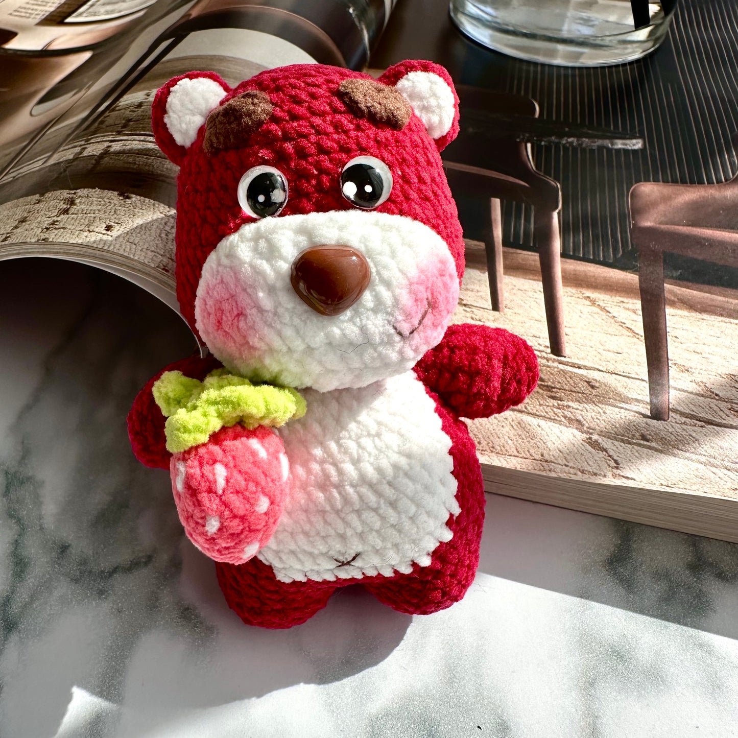 Crochet Pink Bear Lotso Plush