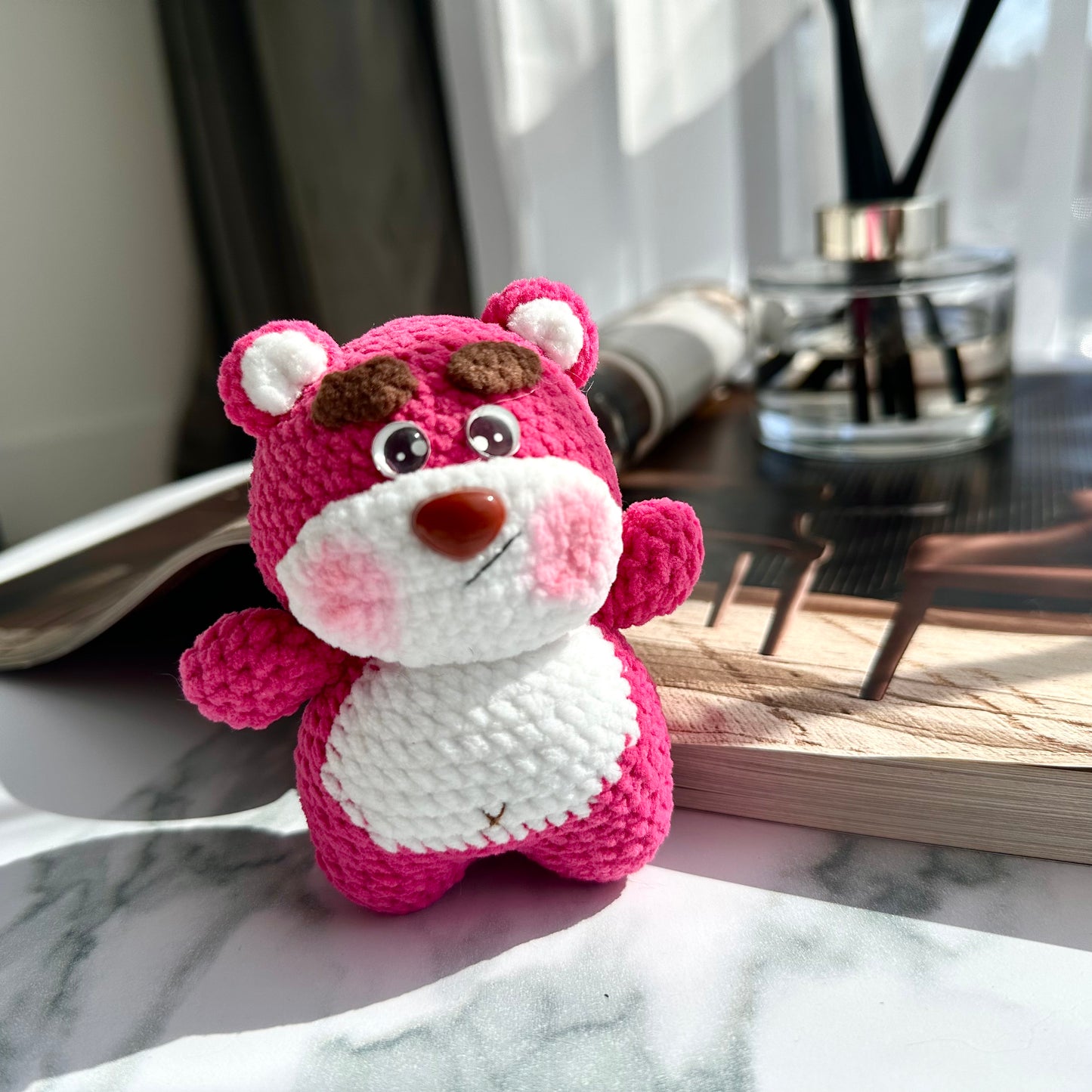 Crochet Pink Bear Lotso Plush