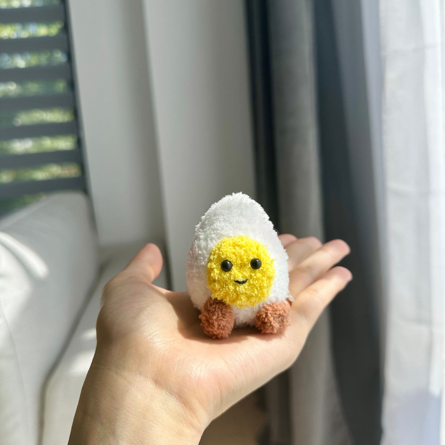 Kawaii Food Plush Keychain - Tomato and Egg Bag Charm