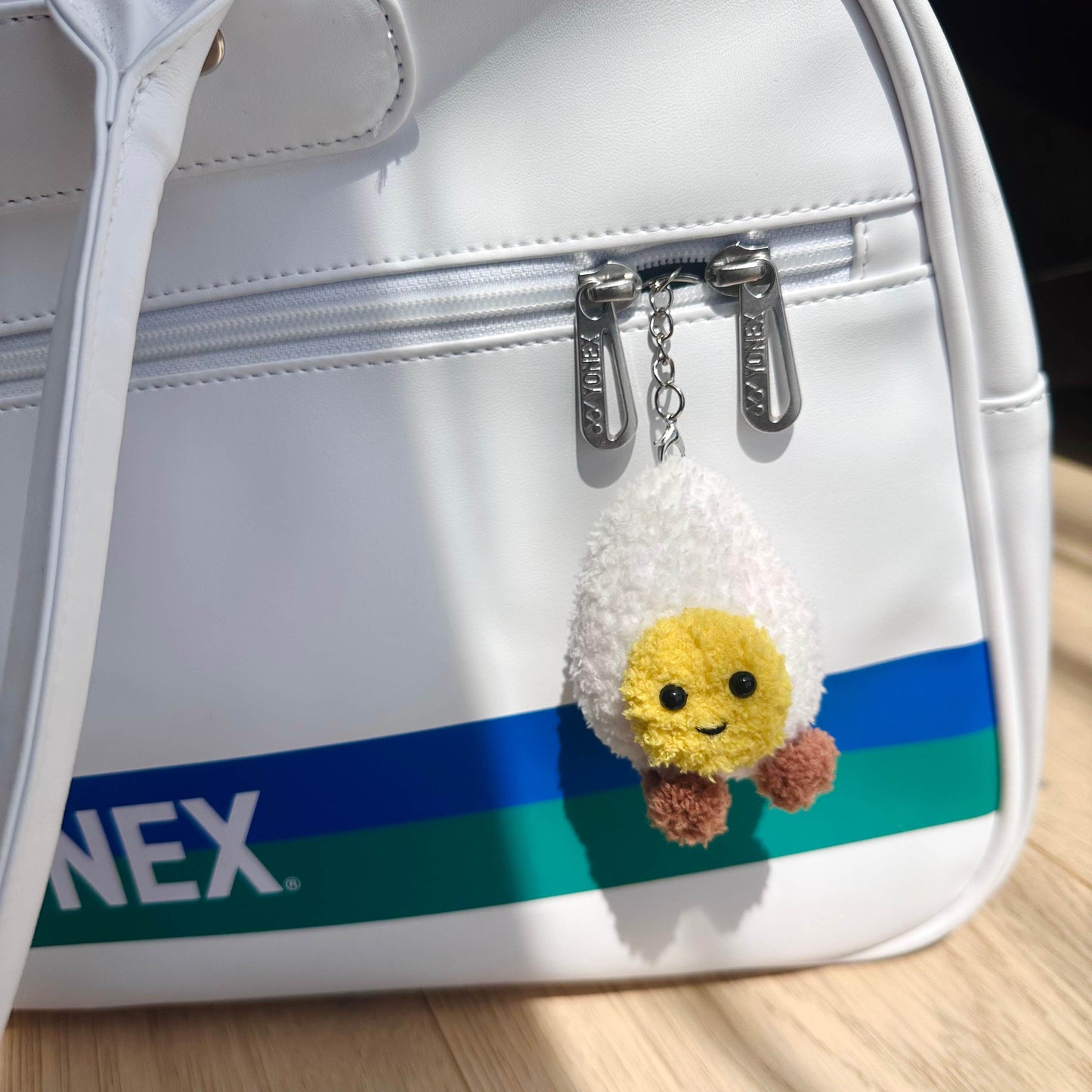 Kawaii Food Plush Keychain - Tomato and Egg Bag Charm
