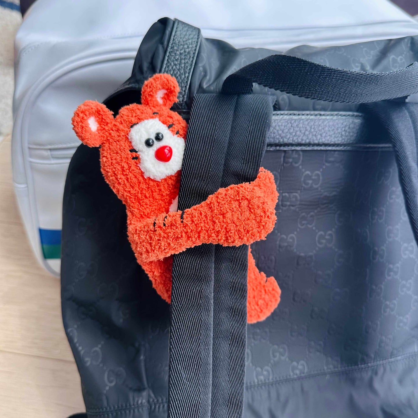 Magnetic Hugging Tiger Plush - Secret Storage, Backpack Clip & Wrist Wrap