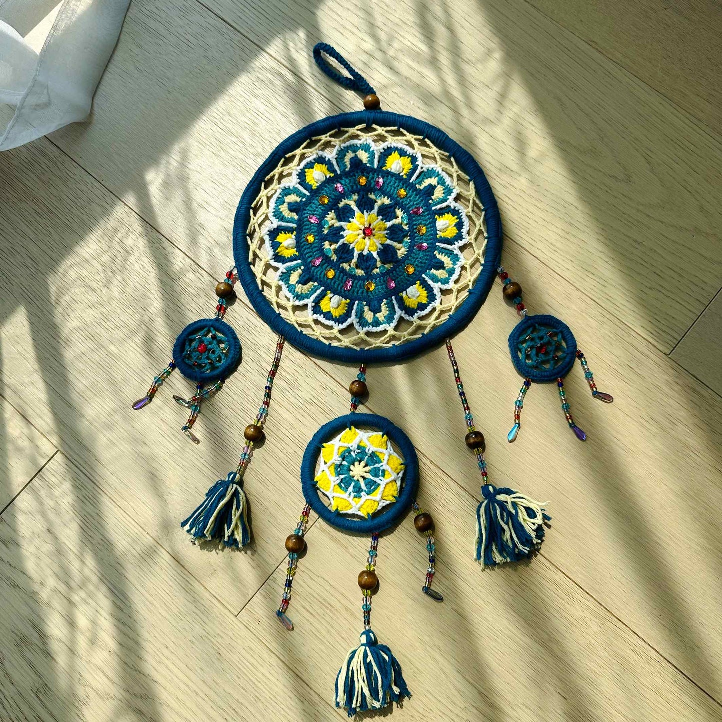 Crochet Dreamcatcher Wall Hanging