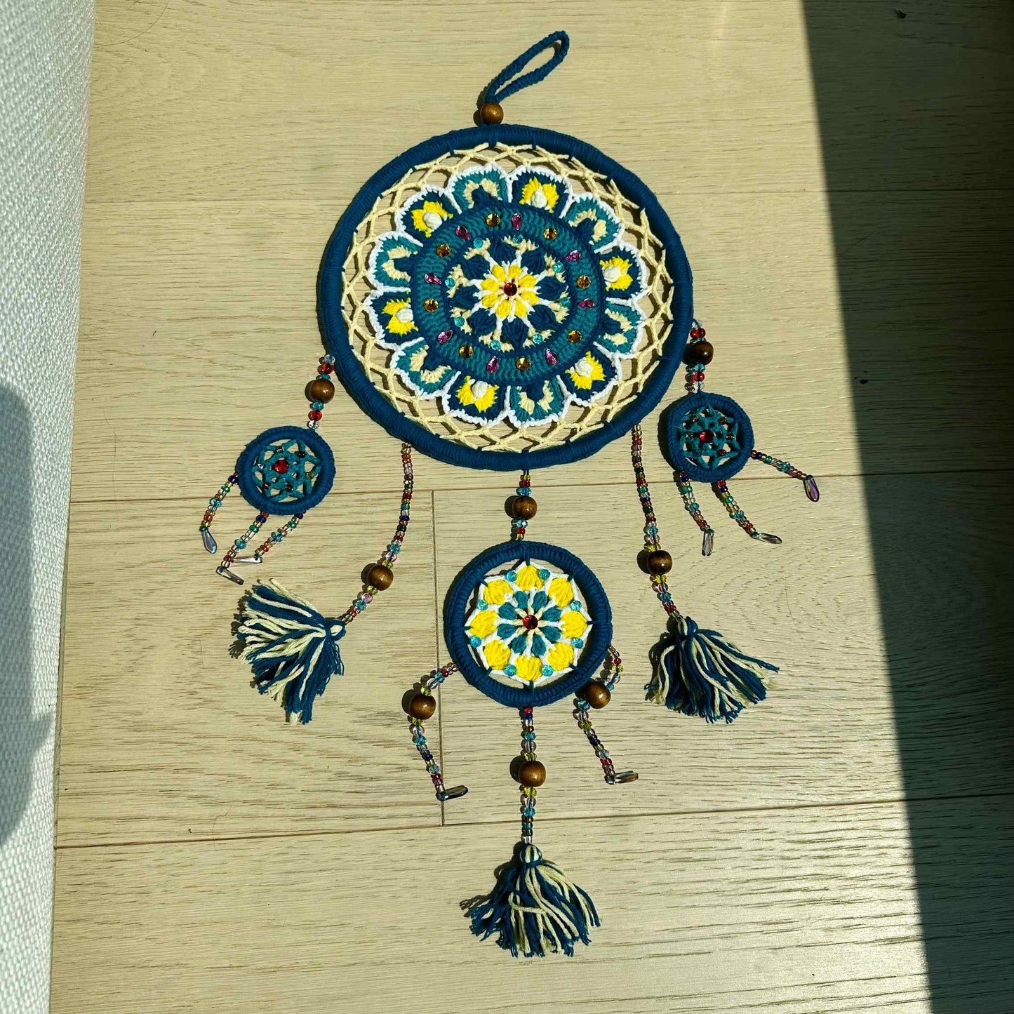 Crochet Dreamcatcher Wall Hanging