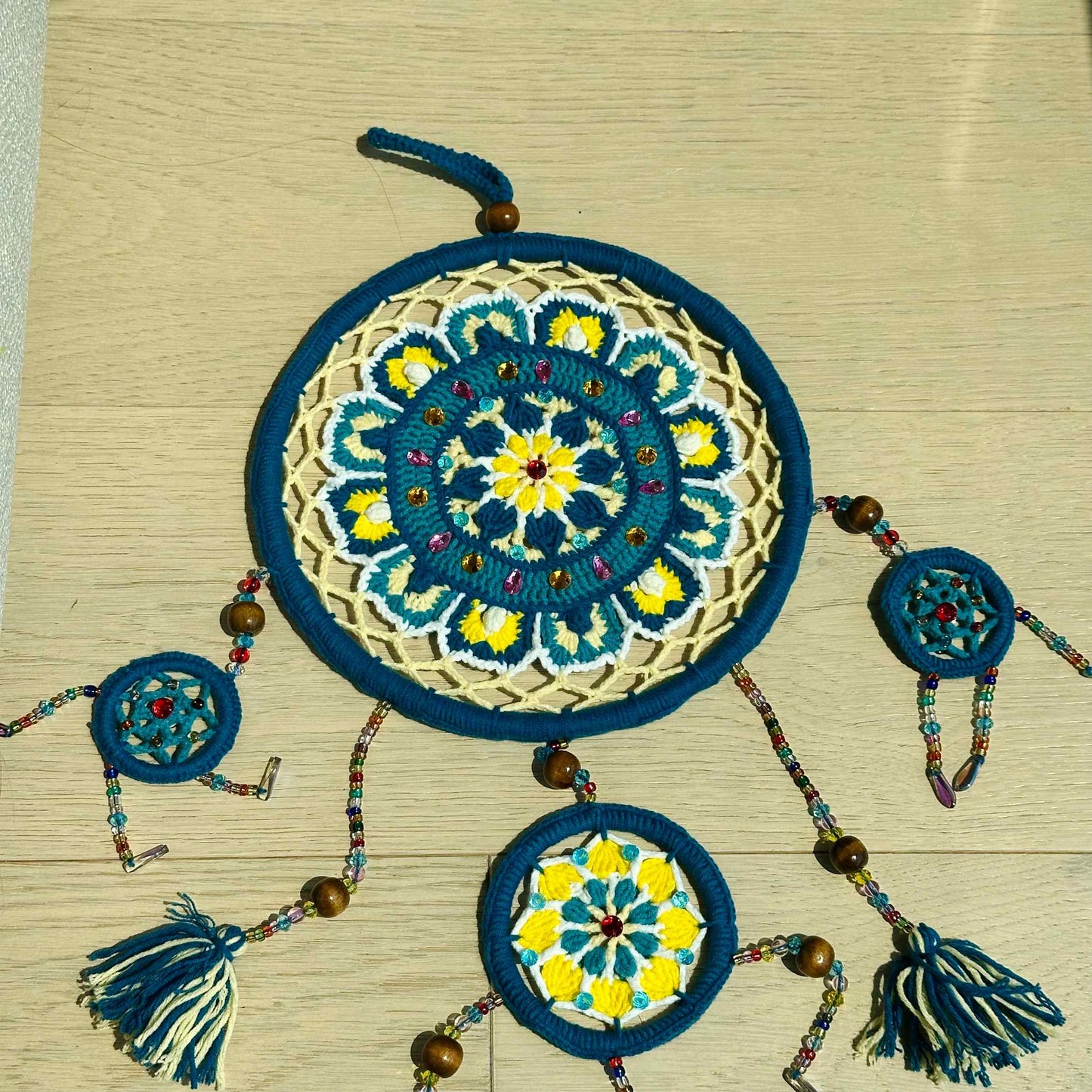 Crochet Dreamcatcher Wall Hanging