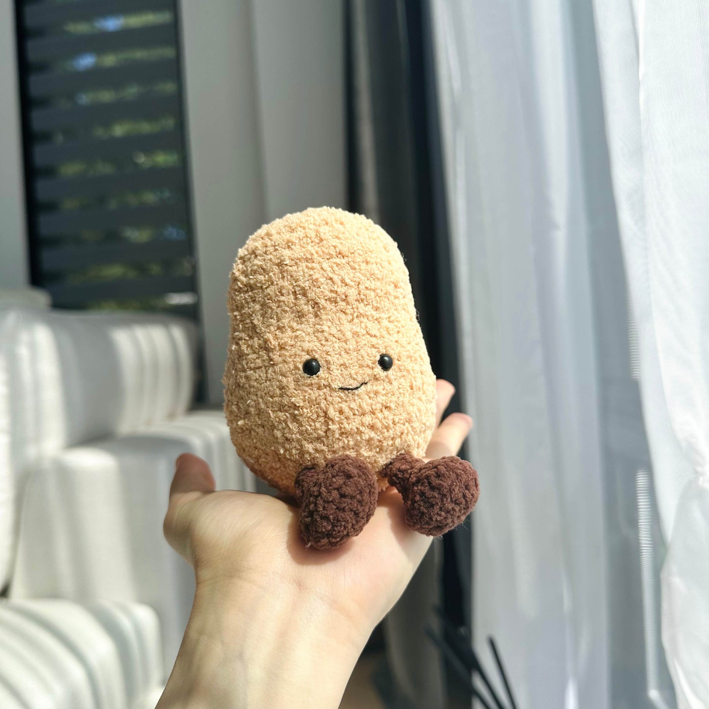 Kawaii Mushroom and Potato Plush Keychain