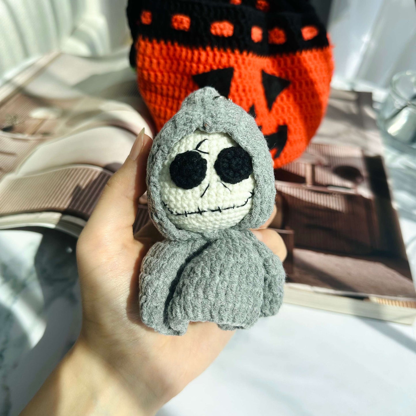 Crochet Grim Reaper Keychain