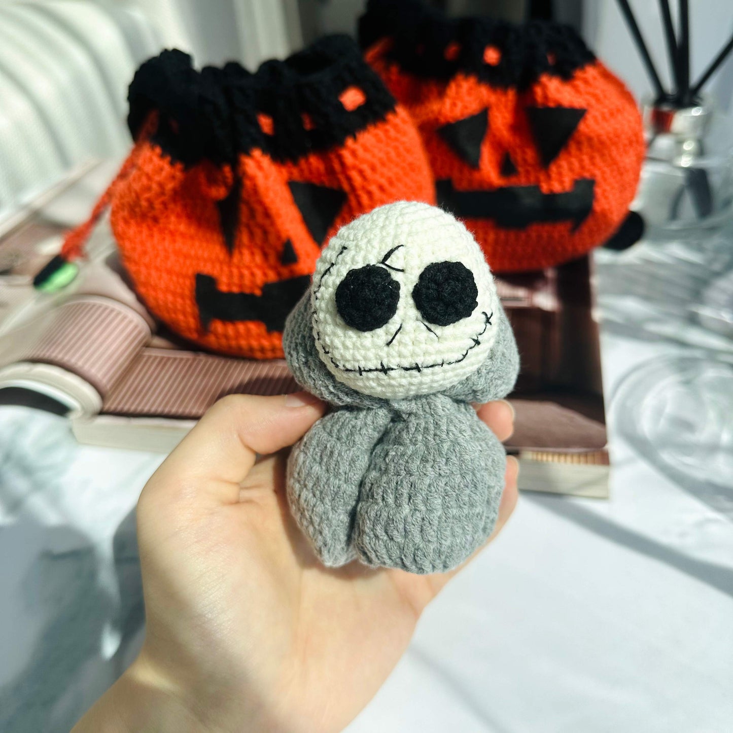 Crochet Grim Reaper Keychain