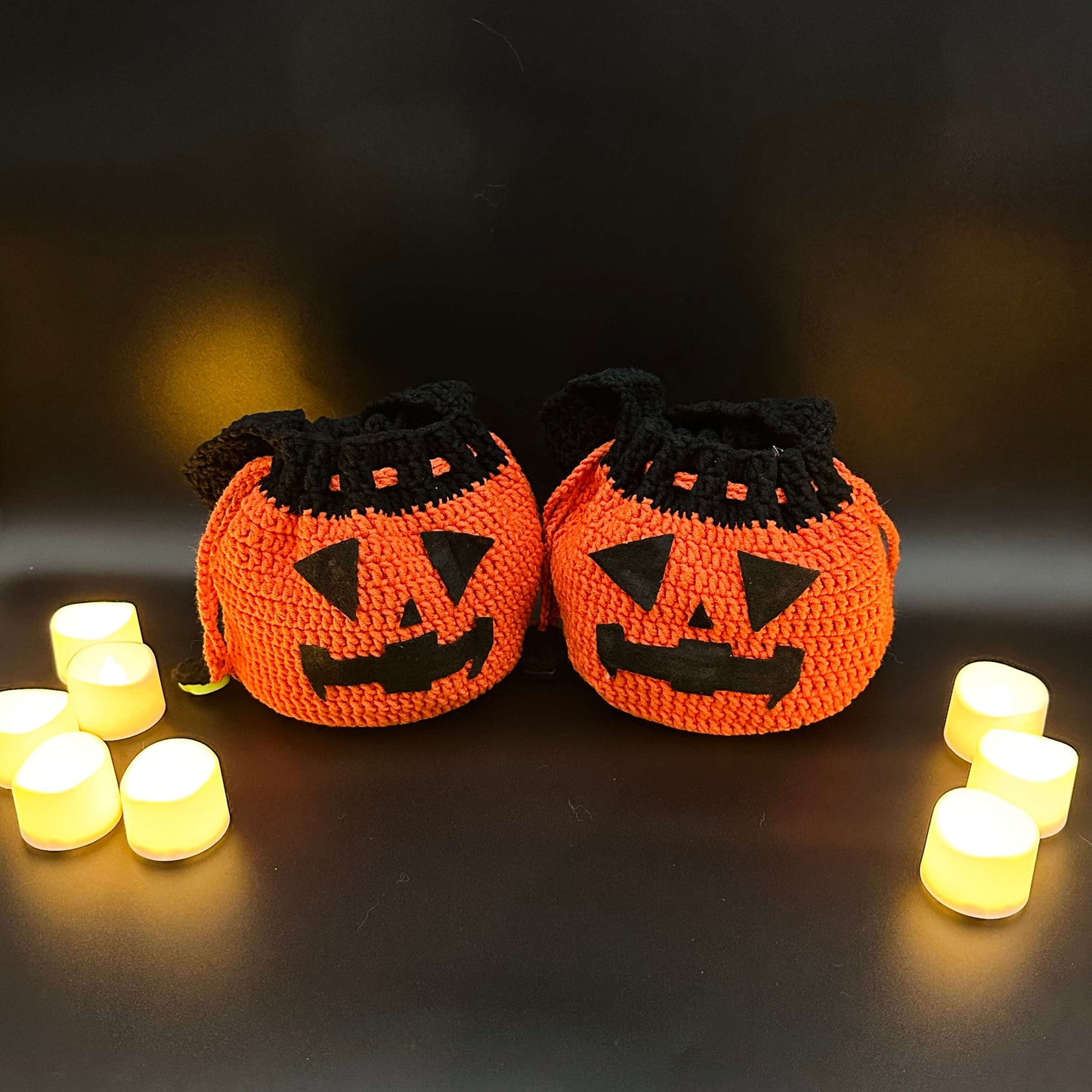 Handmade Crochet Pumpkin Bag