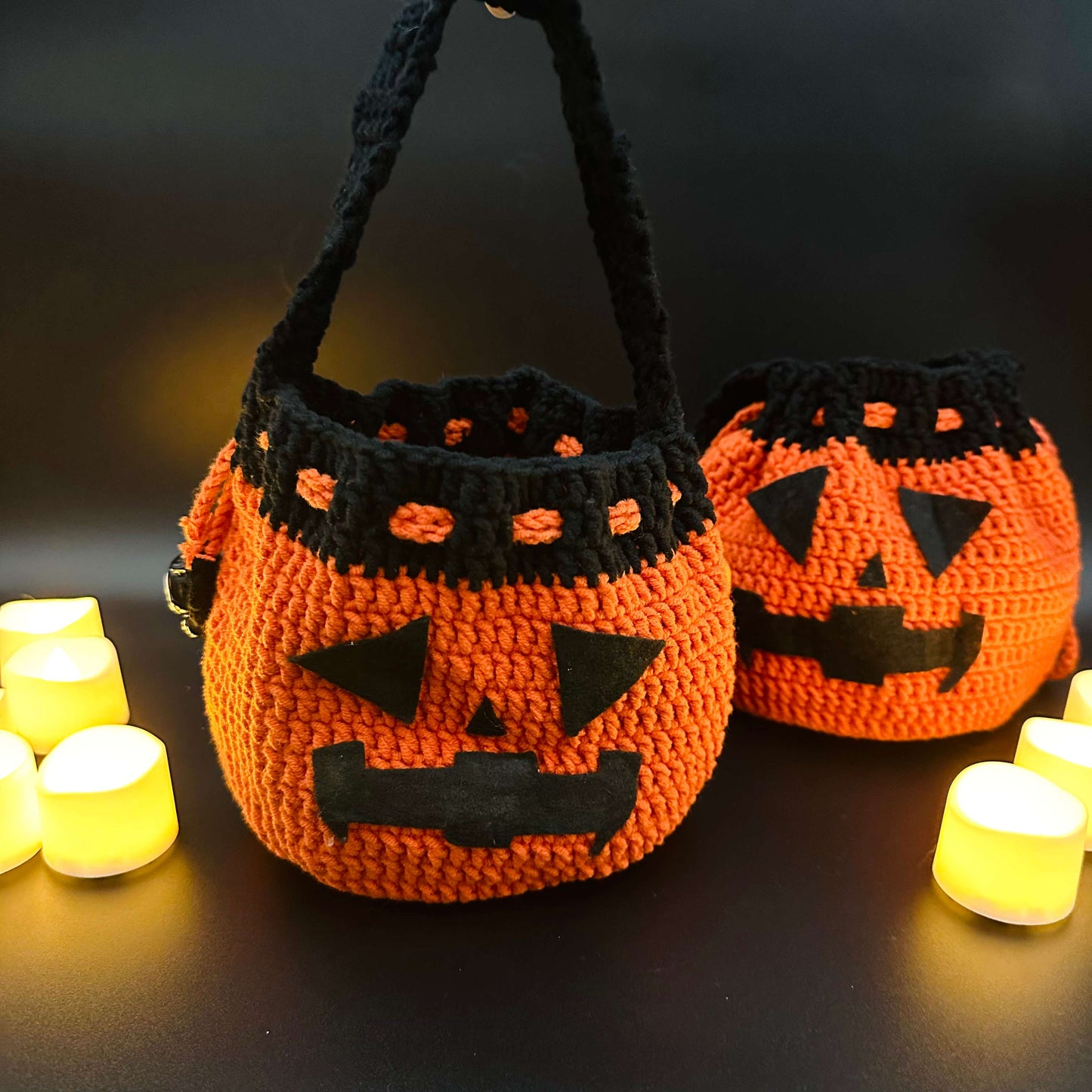 Handmade Crochet Pumpkin Bag
