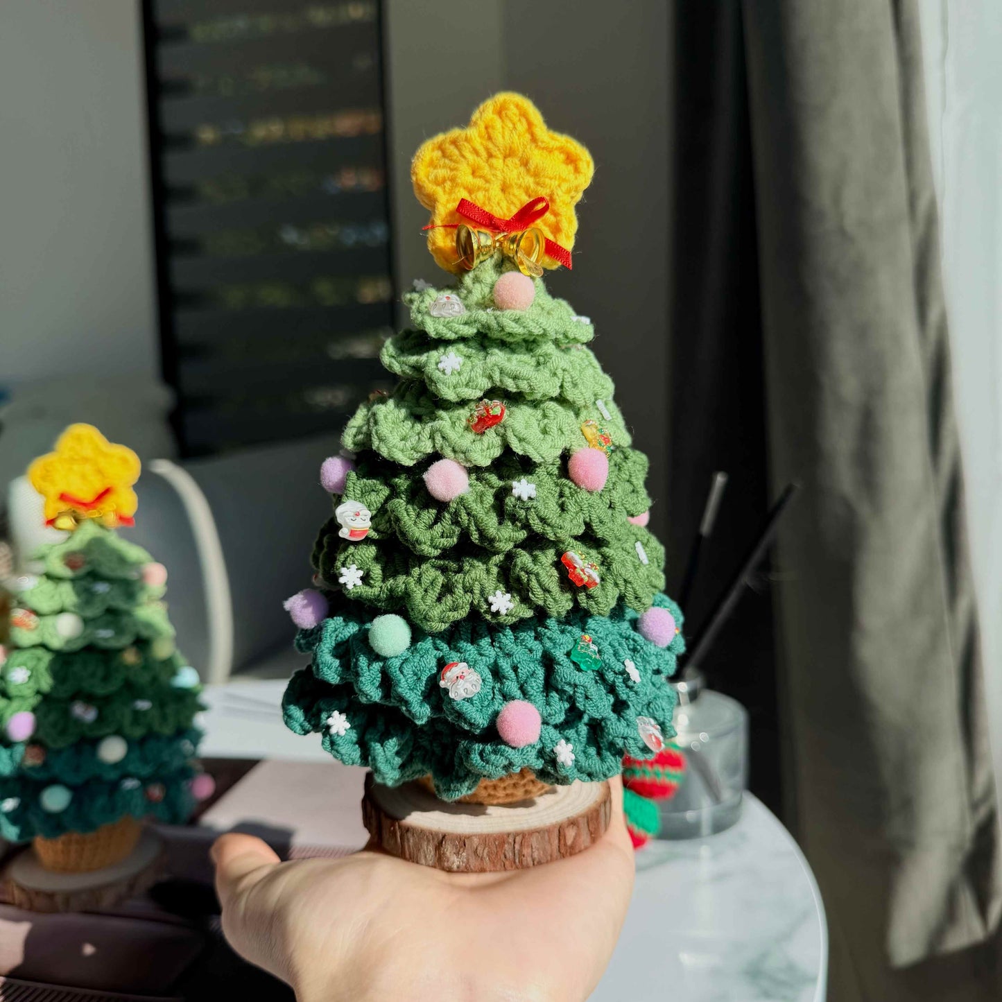 Crochet Christmas Tree with Star Topper