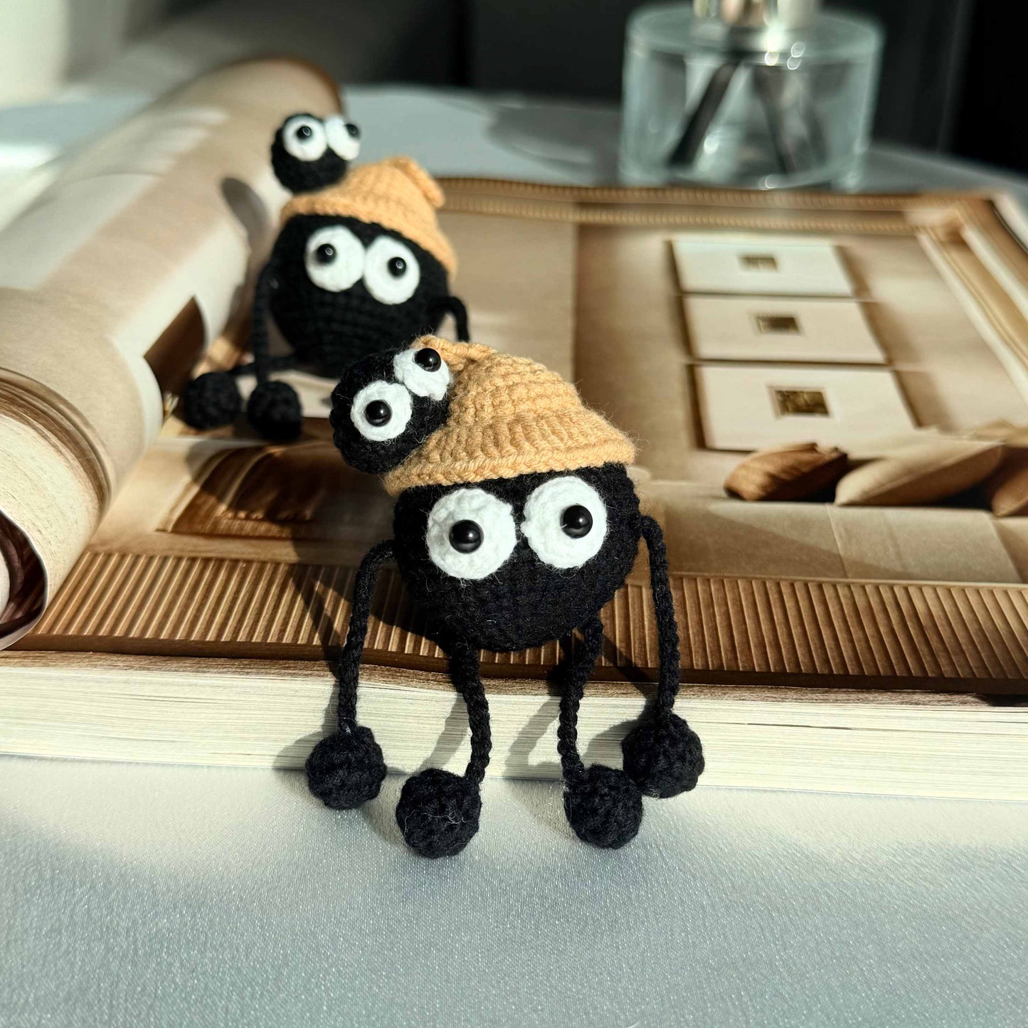 Crochet Soot Sprite Keychain
