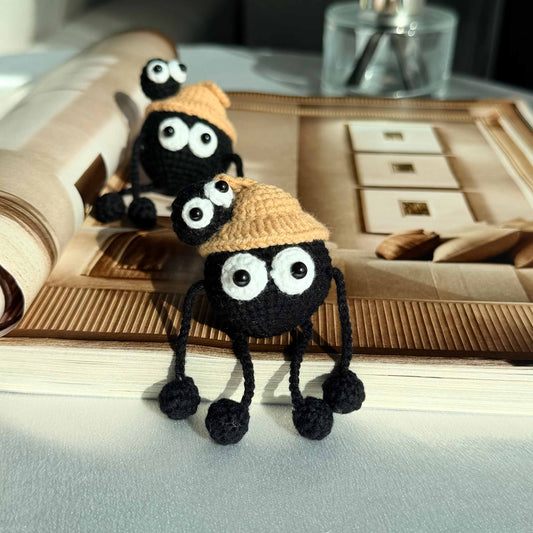 Crochet Soot Sprite Keychain