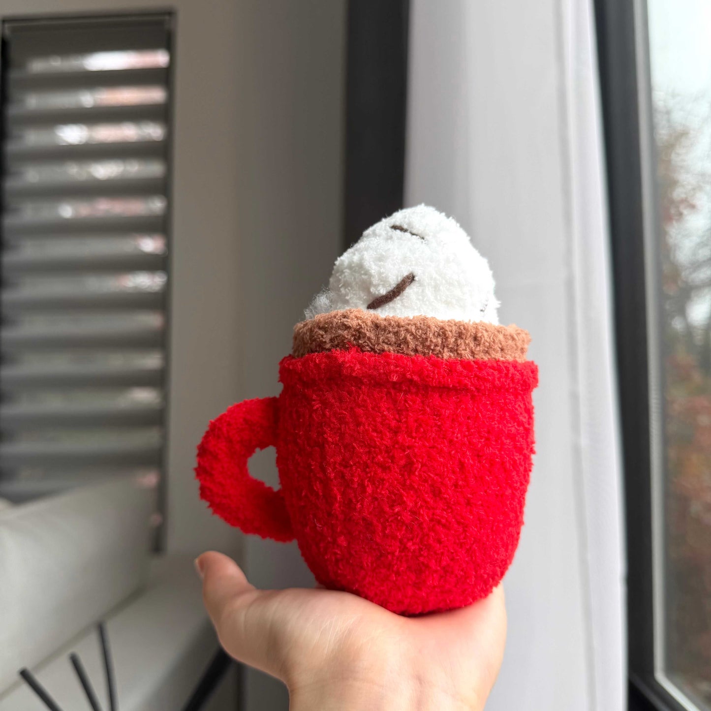 Crochet Hot Cocoa Mug Plush Christmas Decor