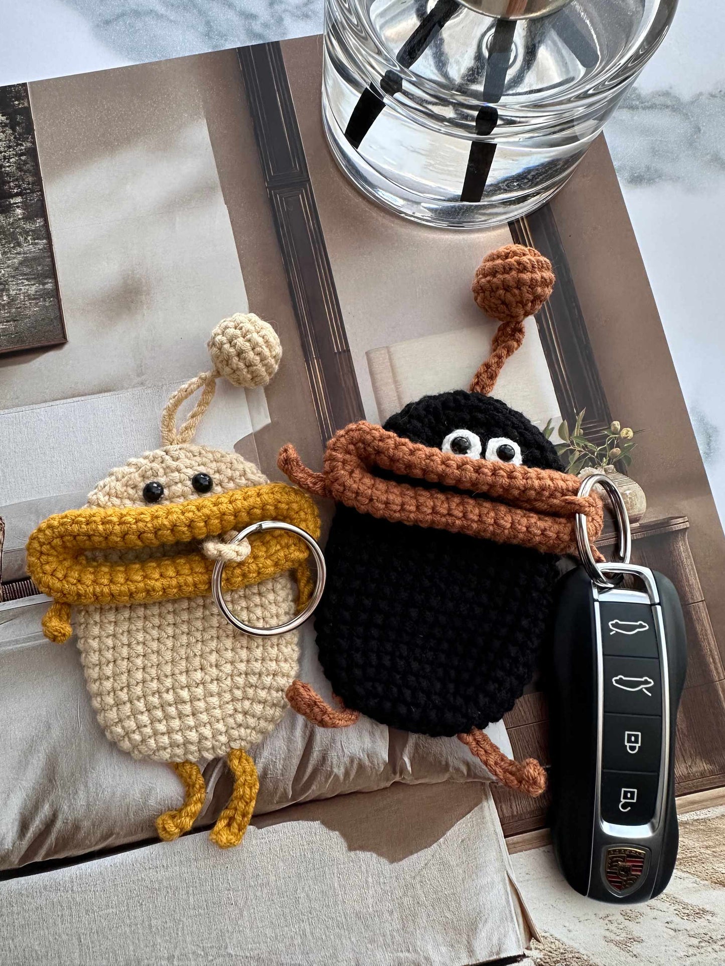 Handmade Crochet Car Key Cover