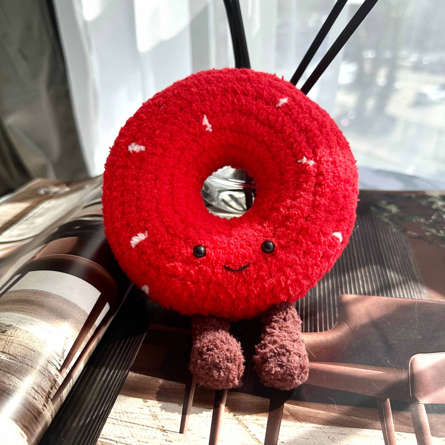 Kawaii Food Plush Set – Donut and Cucumber with Legs