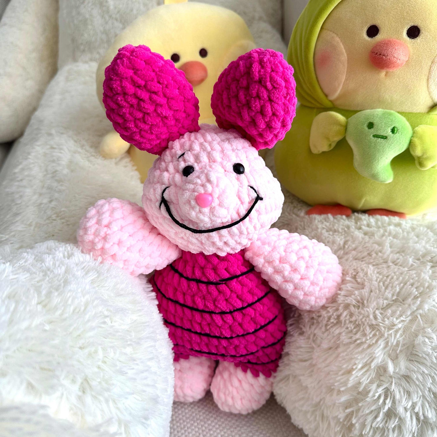 Handmade Pink Bunny Plush Toy