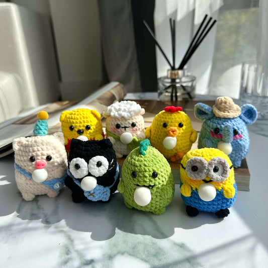 Handmade Crochet Plushie Bubble Toy