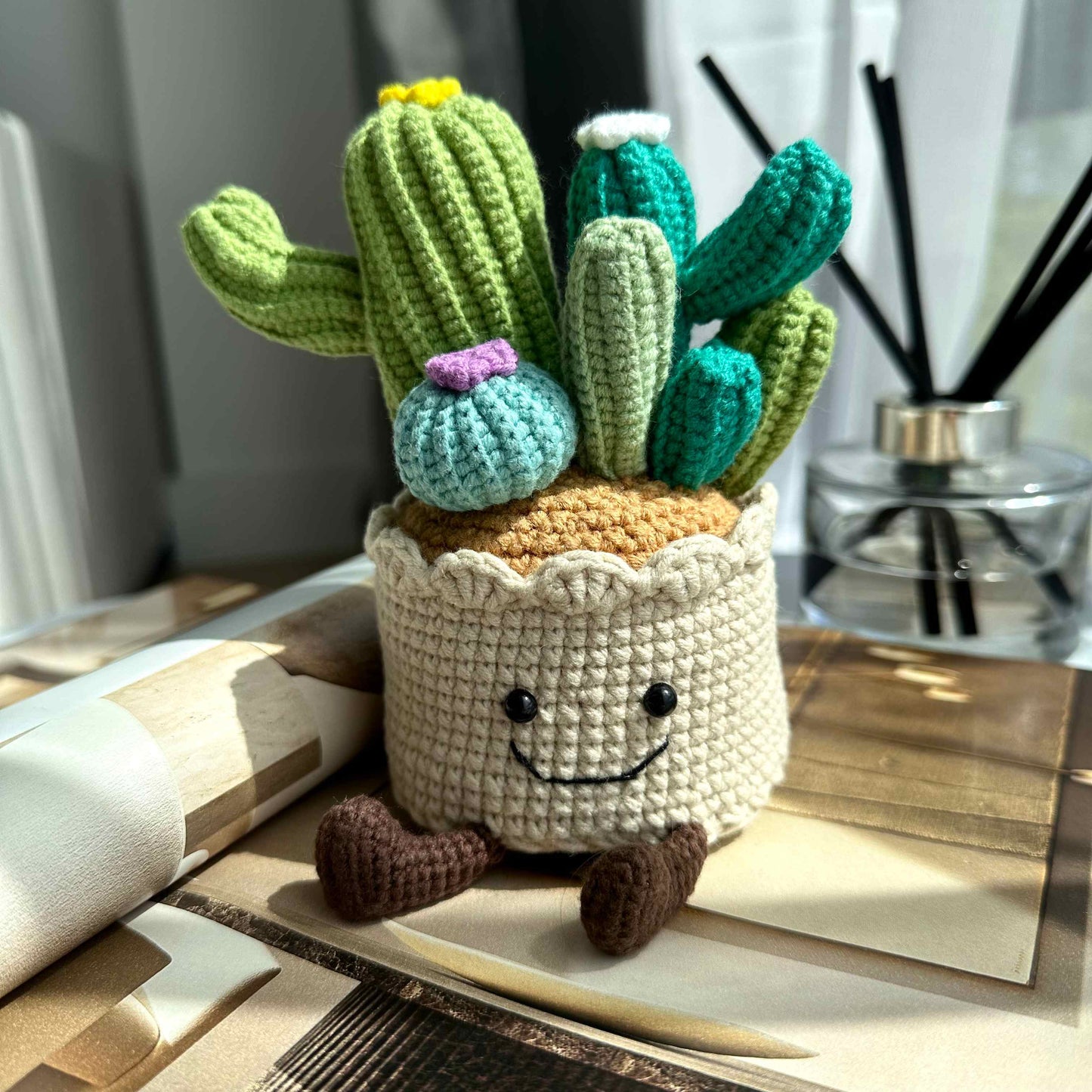 Crochet Cactus Plush – Amigurumi Plant Decor