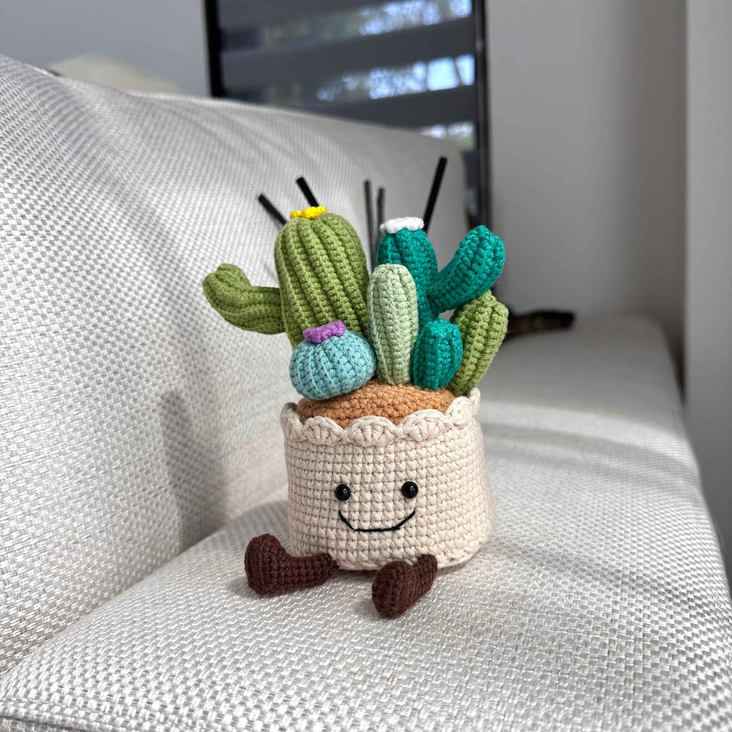 Crochet Cactus Plush – Amigurumi Plant Decor