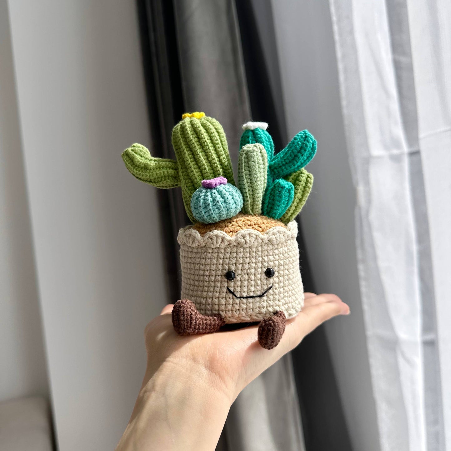 Crochet Cactus Plush – Amigurumi Plant Decor