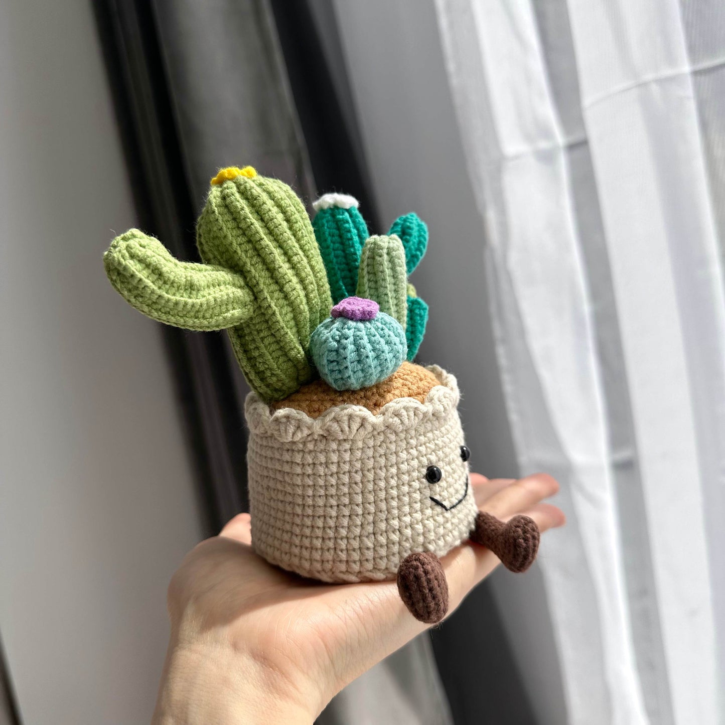 Crochet Cactus Plush – Amigurumi Plant Decor