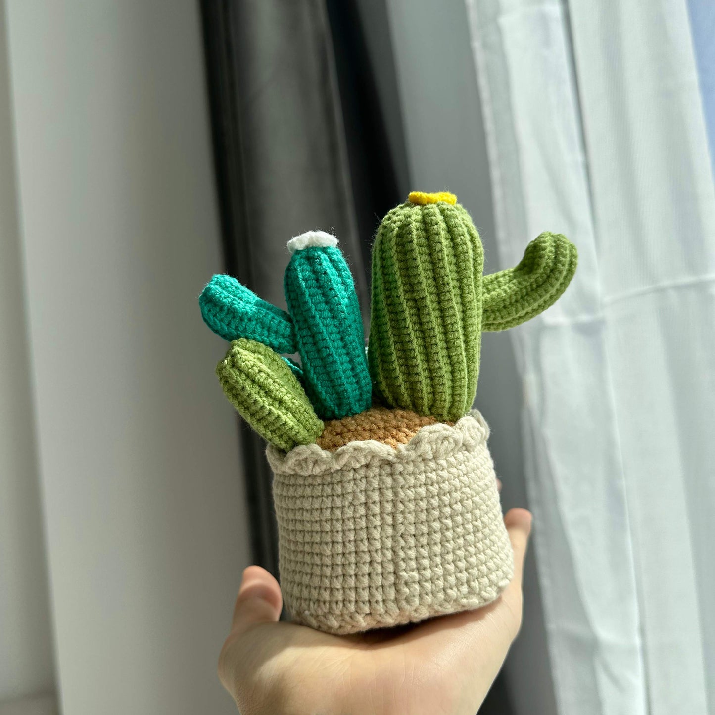 Crochet Cactus Plush – Amigurumi Plant Decor
