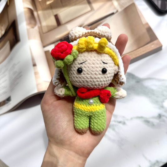 Handmade Little Prince Crochet Keychain