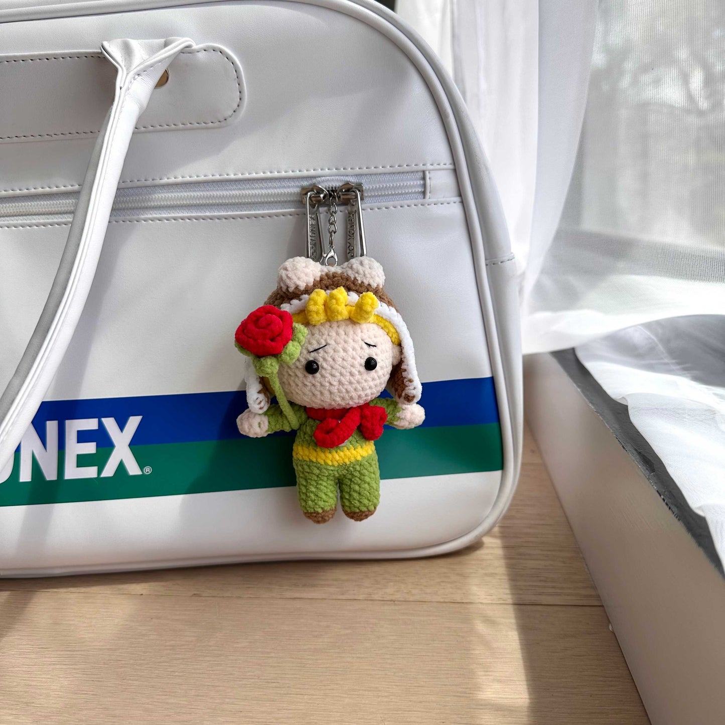 Handmade Little Prince Crochet Keychain
