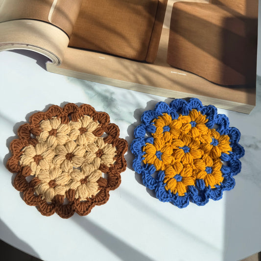 Crochet Flower Coaster
