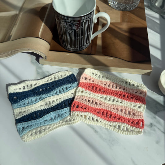 Crochet Ocean Wave Coaster