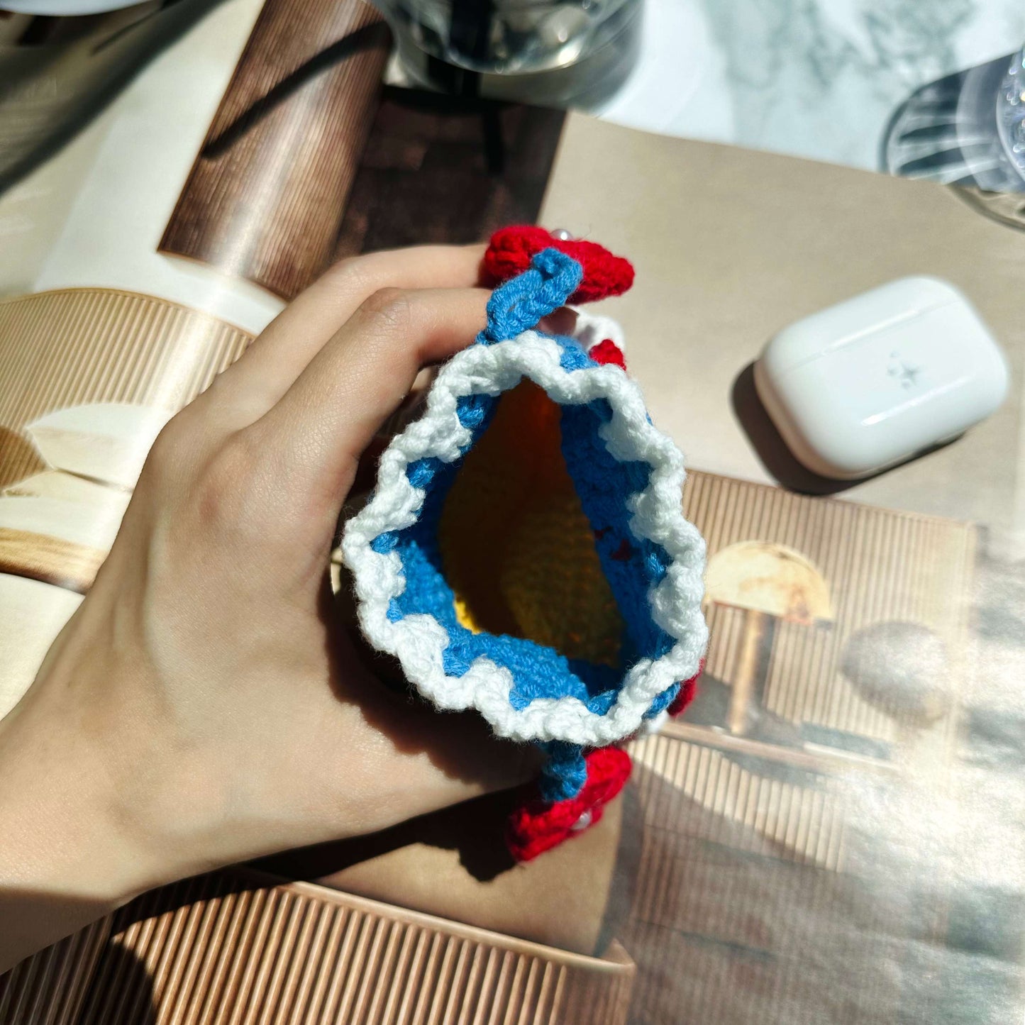 Snow White Inspired Crochet Pouch