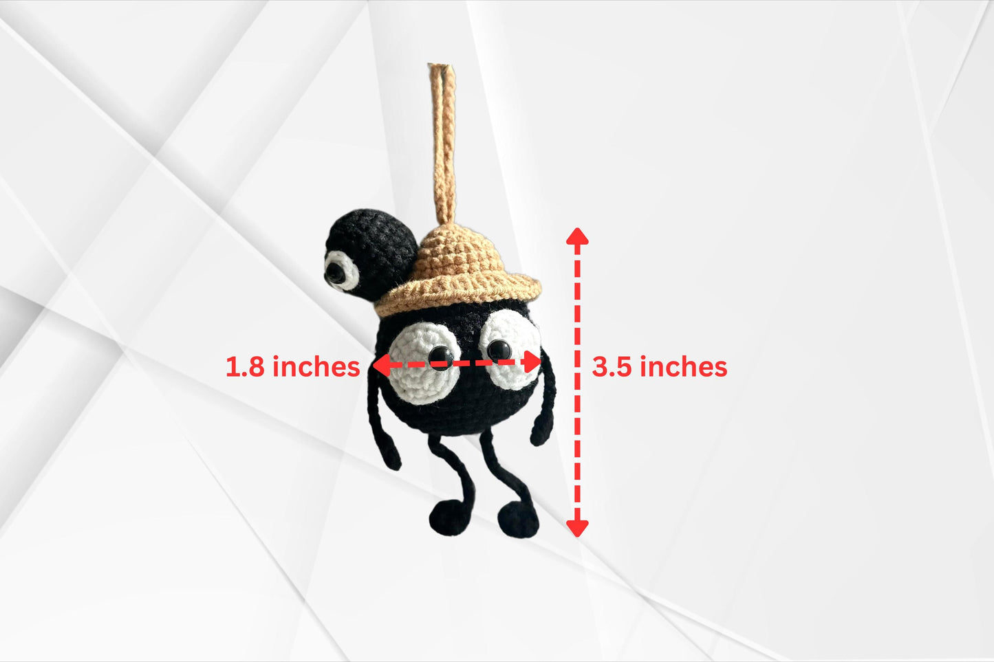 Crochet Soot Sprite Keychain