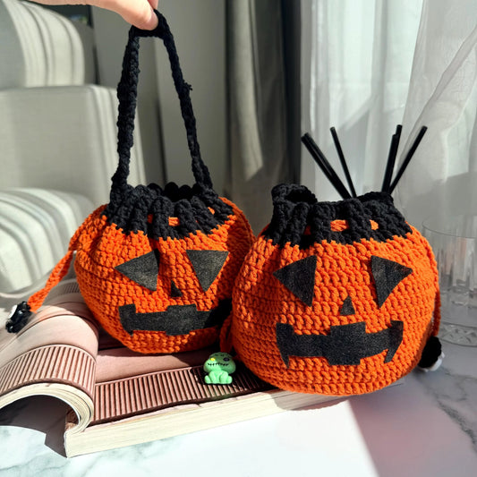 Handmade Crochet Pumpkin Bag